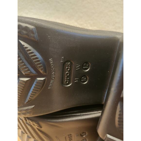 Crocs NEW Siren Studded Black Clog Platform Heel Unisex Size M 10 W 12 - Picture 9 of 9